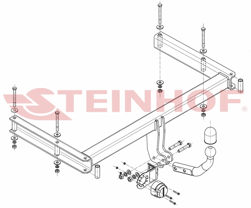 Tilhengerfeste Audi A5 8T Coupe (2007-2016) – fastmontert | Steinhof