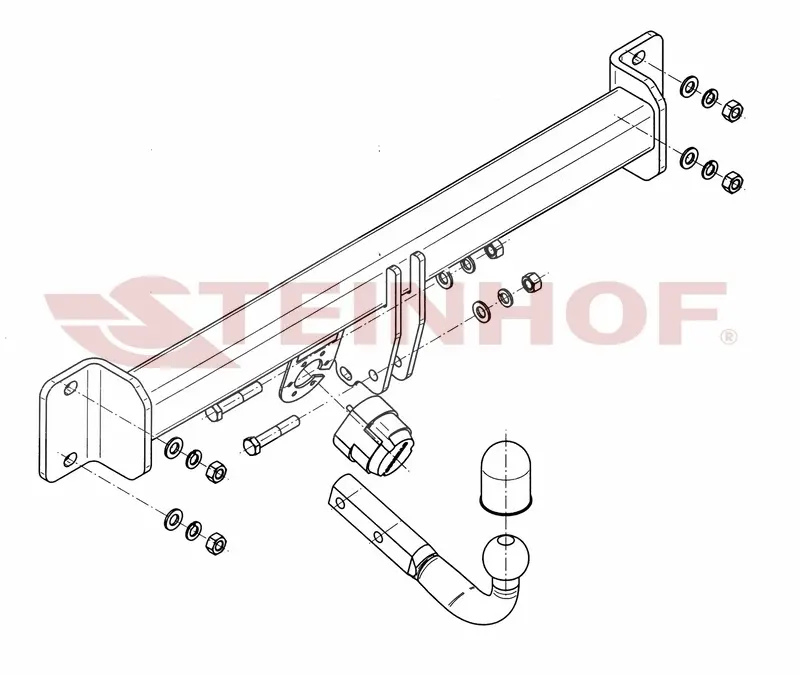 Tilhengerfeste Bmw X3 (E83)(E83LCI) (2004-2010) – fastmontert | Steinhof