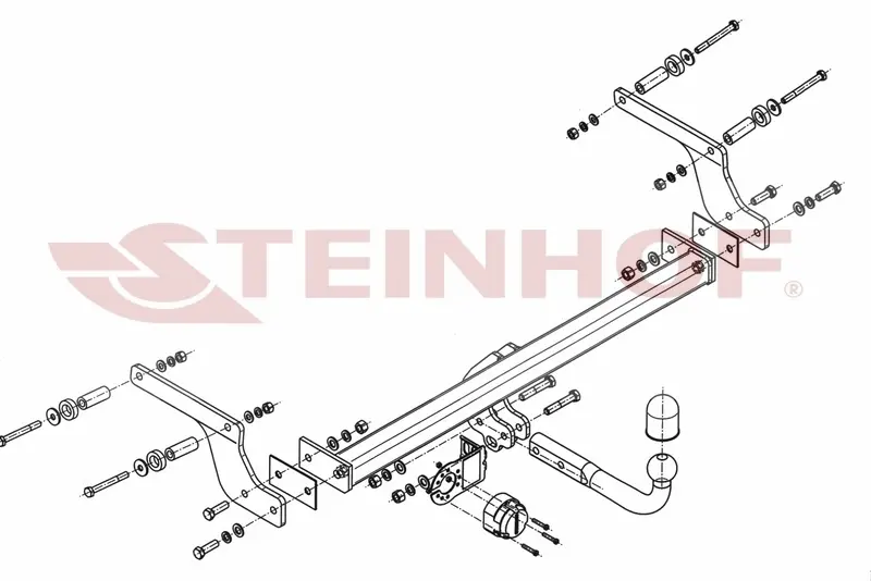 Tilhengerfeste Dacia Duster II (2017-2023) – fastmontert | Steinhof