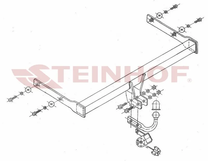 Tilhengerfeste Vw Golf V (2003-2008) – fastmontert | Steinhof