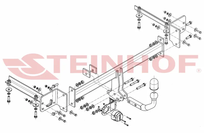 Tilhengerfeste Honda Civic 4D (eksl. Hibrid) (2012-2017) – fastmontert | Steinhof