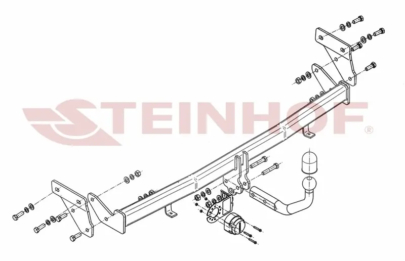 Tilhengerfeste Kia Rio III (2011-2017) – fastmontert | Steinhof