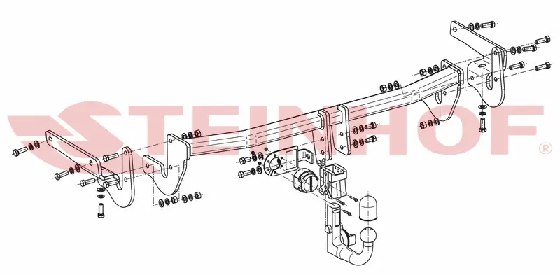 Tilhengerfeste Lexus NX I 300h (2014-2021) – avtagbart | Steinhof