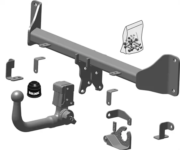 Tilhengerfeste Mercedes C (W205, S205) (2014-2021) – Avtagbart | Brink