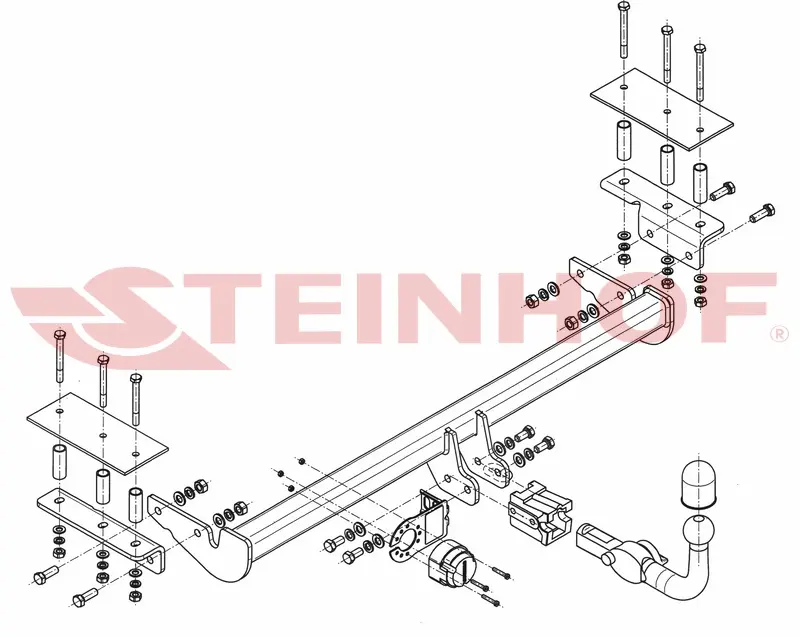 Tilhengerfeste Opel Astra III (H) 4D (2008-2012) – avtagbart | Steinhof