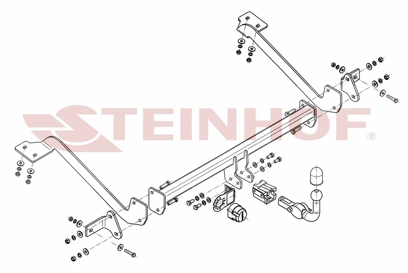 Tilhengerfeste Peugeot Partner II Van – avtagbart | Steinhof