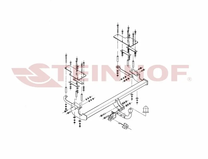 Tilhengerfeste Suzuki SX4 5D 2WD – fastmontert | Steinhof