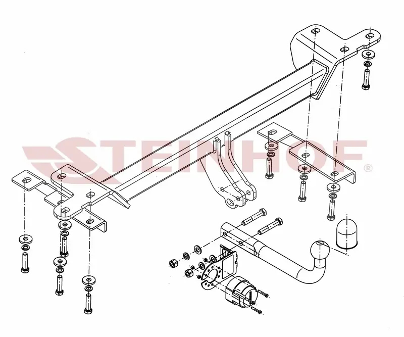 Tilhengerfeste Suzuki Vitara Grand 5D (2005-2015) – fastmontert | Steinhof