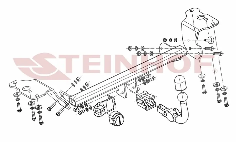 Tilhengerfeste Toyota Auris 5D (2016-) – avtagbart | Steinhof