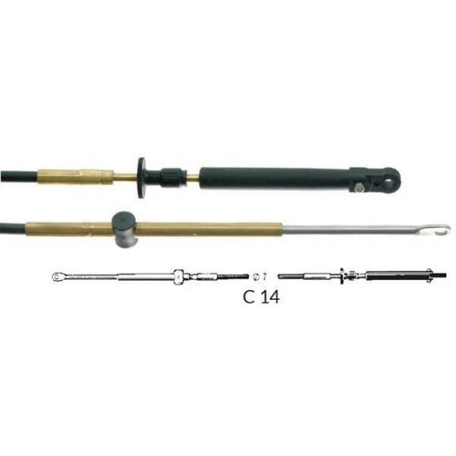 Ultraflex, Styrekabel C14 OMC, 11 fot, 75 mm