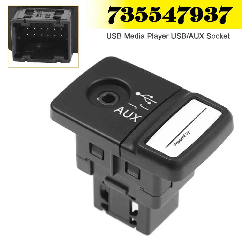 USB Media Player USB/AUX Socket 735547937 Fiat 500 Panda Punto