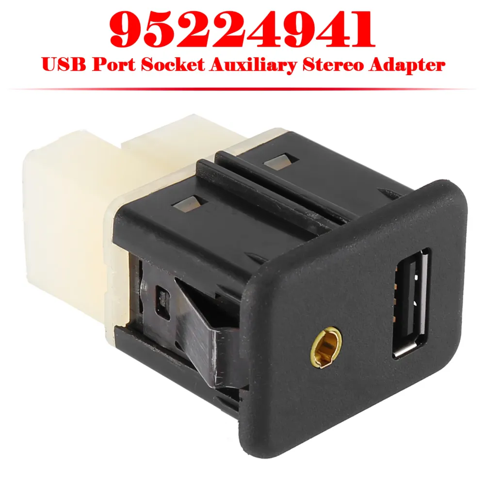 USB Port Socket Auxiliary Stereo Adapter Chevrolet Spark 95224941