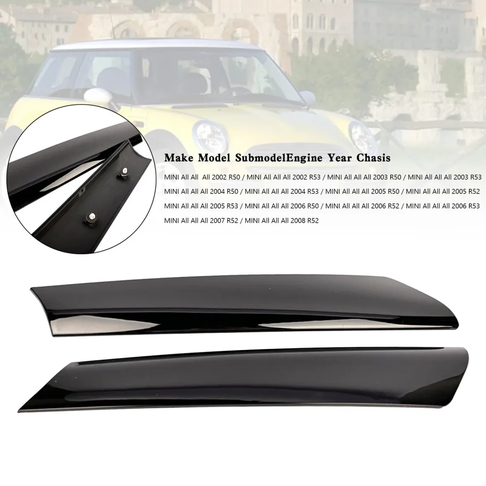 Venstre+høyre frontrute Post Trim 51137128157 58 Mini All 2006 R53