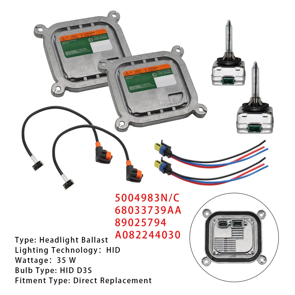Xenon Headlight Ballast HID Control Unit Module Kit Ford Mustang 2010-2019