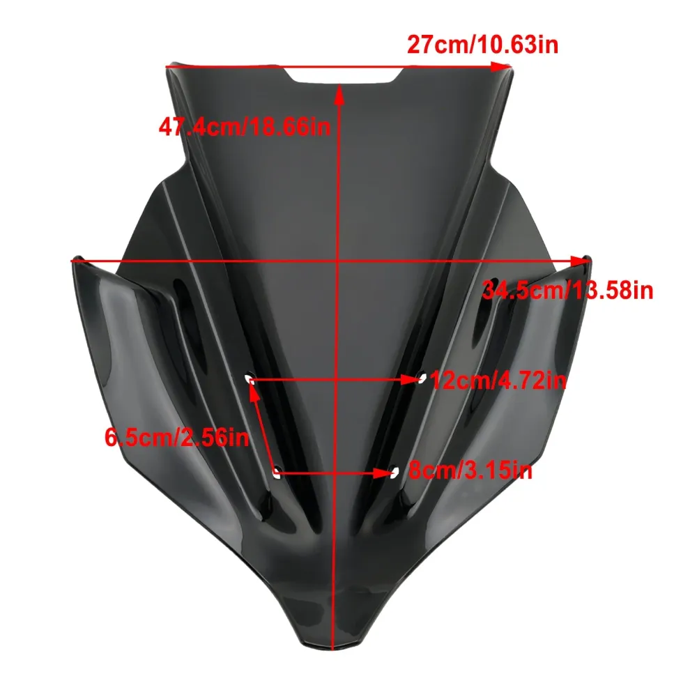 Yamaha MT 10 MT-10 2022 ABS Motorsykkel frontrute frontrute