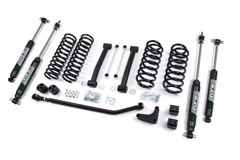 Zone Offroad 99-04 Jeep WJ 4in Suspension System