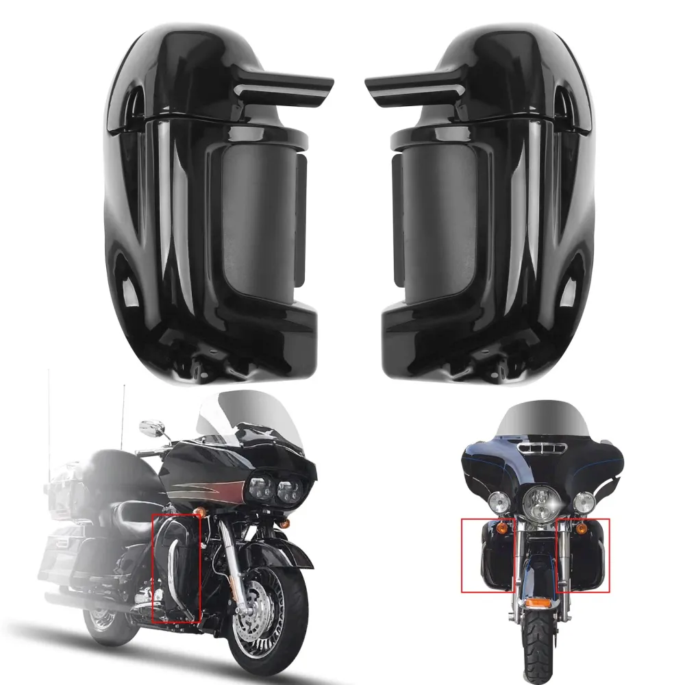 Nedre ventilerte benføner hanskeboks Fit Harley Road Street Electra Glide 1983-2013