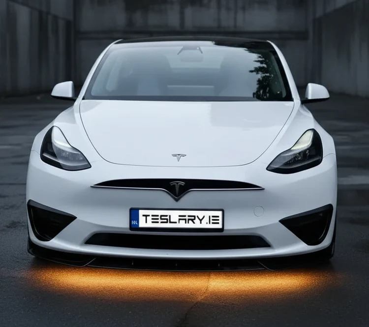 Tesla Model 3/Y Real Plastic Front Grill (Tesla X Style) med logo