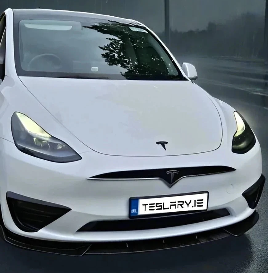 Tesla Model 3/Y Real Plastic Front Grill (Tesla X Style) med logo