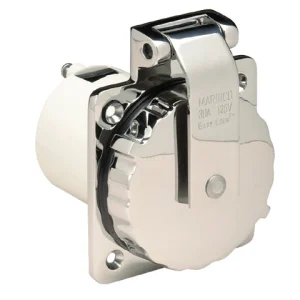 Marinco, 30A 125V Easy Lock landstrømplugg, rustfritt stål, MPN: 303SSEL-B