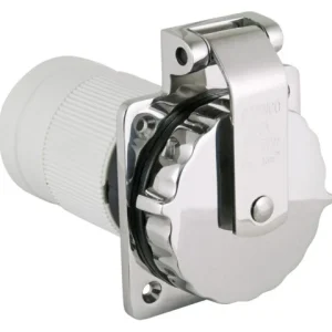Marinco, 32A 230V Easy Lock Shore Power Plug, rustfritt stål AISI 316, IP65, 6371EL-BXPK