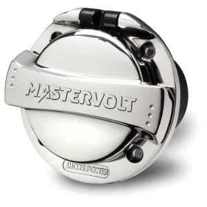 Mastervolt, Innebygd landstrøminntak, 16A 230V, Rustfritt stål, 121160000