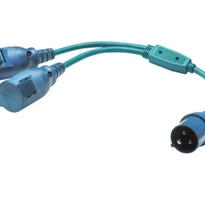 Mastervolt, Pigtail Splitter CE-plugg, 230V med LED-indikator, 121160920