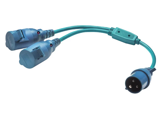 Mastervolt, Pigtail Splitter CE-plugg, 230V med LED-indikator, 121160920
