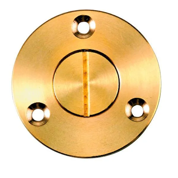 Lenseplugg messing, Ø55 mm, 1/2" gjenger, innvendig Ø 19 mm, utvendig Ø 55 mm