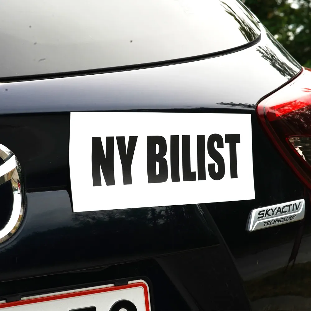 NY BILIST #2 - magnetisk skilt bil