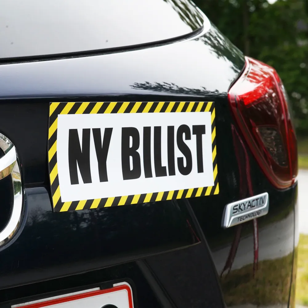 NY BILIST #1 - magnetisk skilt bil