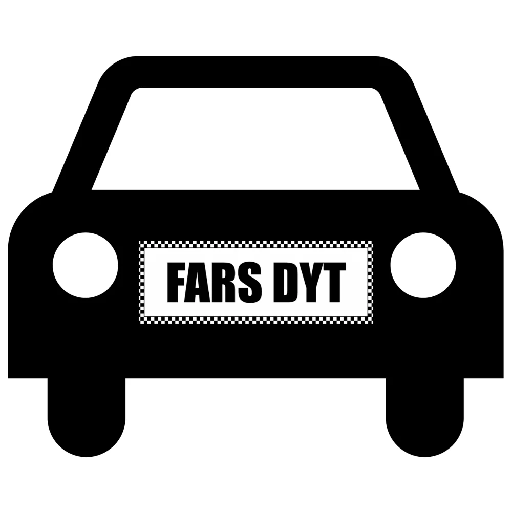 FARS DYT - magnetisk skilt bil