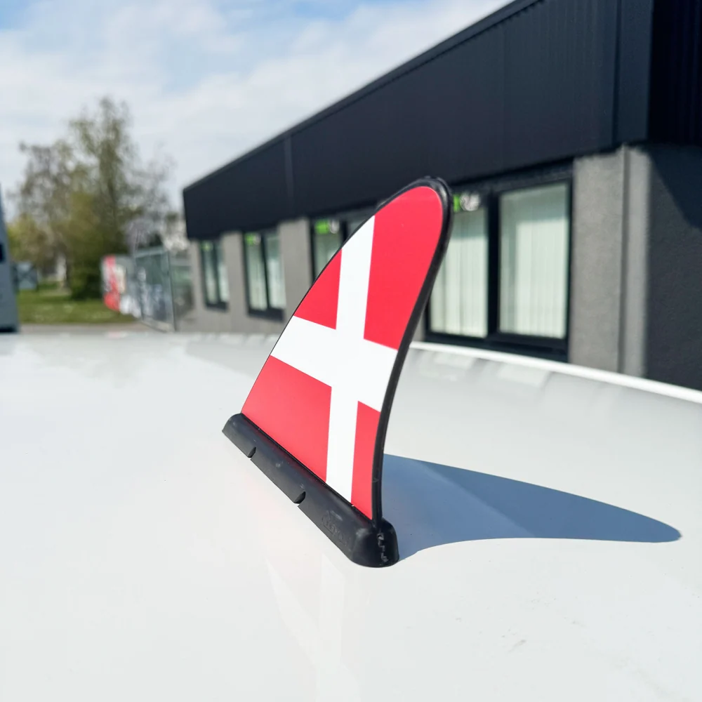 Flagg til bilen 19x14 cm (Danmark) - Magnetisk
