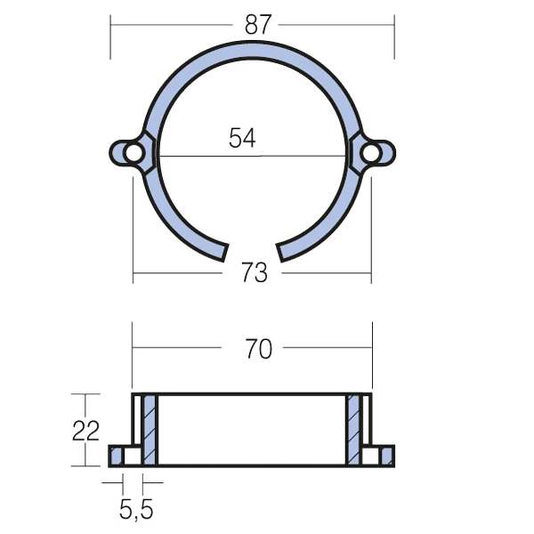 Tecnoseal, sink anode Mercruiser Bravo 1 E/Bravo 3, 806188