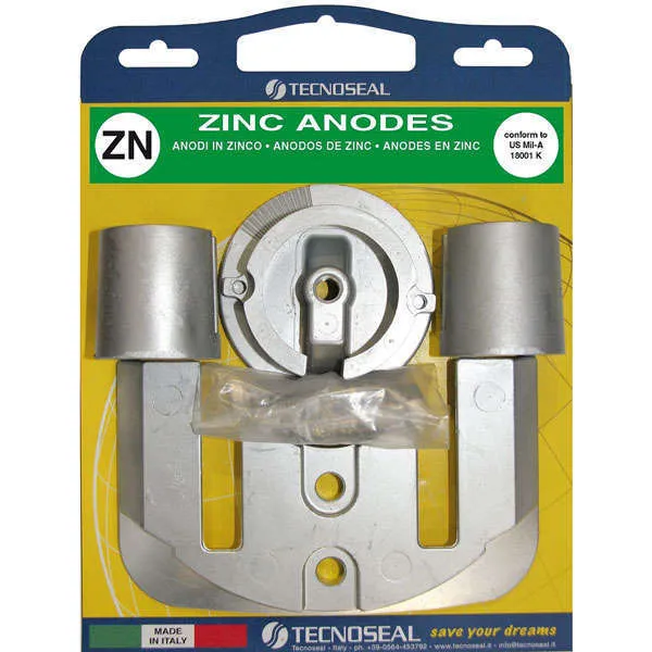 Tecnoseal, sinkanodesett Mercruiser Bravo One, 821630, 762145, 76214-5, 76214Q5, 76214T1, 806188, 806190
