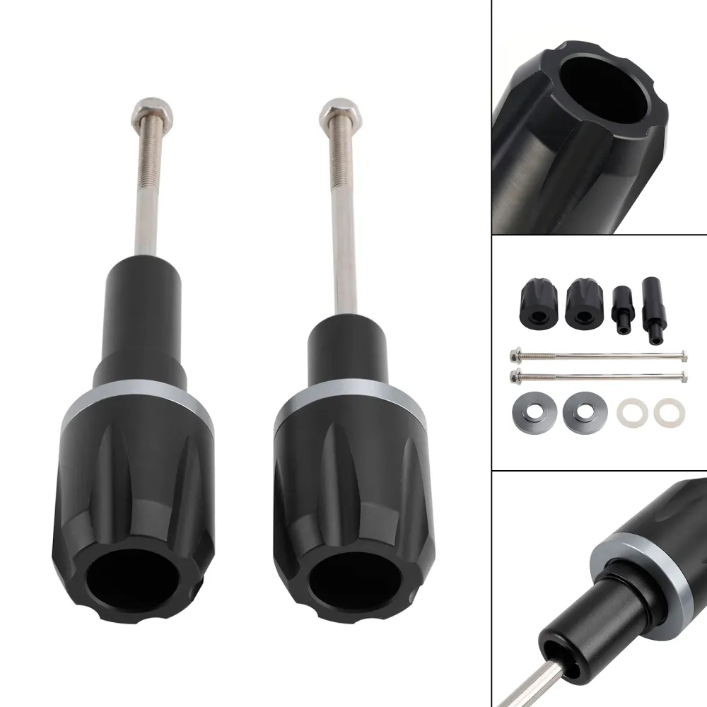 2017-2023 Kawasaki Ninja 650 CNC Anti-Crash Frame Sliders Protector Gold Black