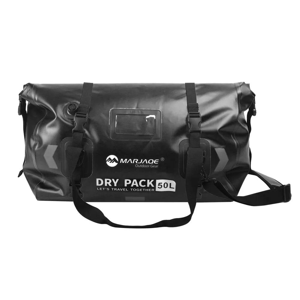 Universal Saddlebag Side Storage Tail Bag PU Bagasje 50L motorsykkel gul