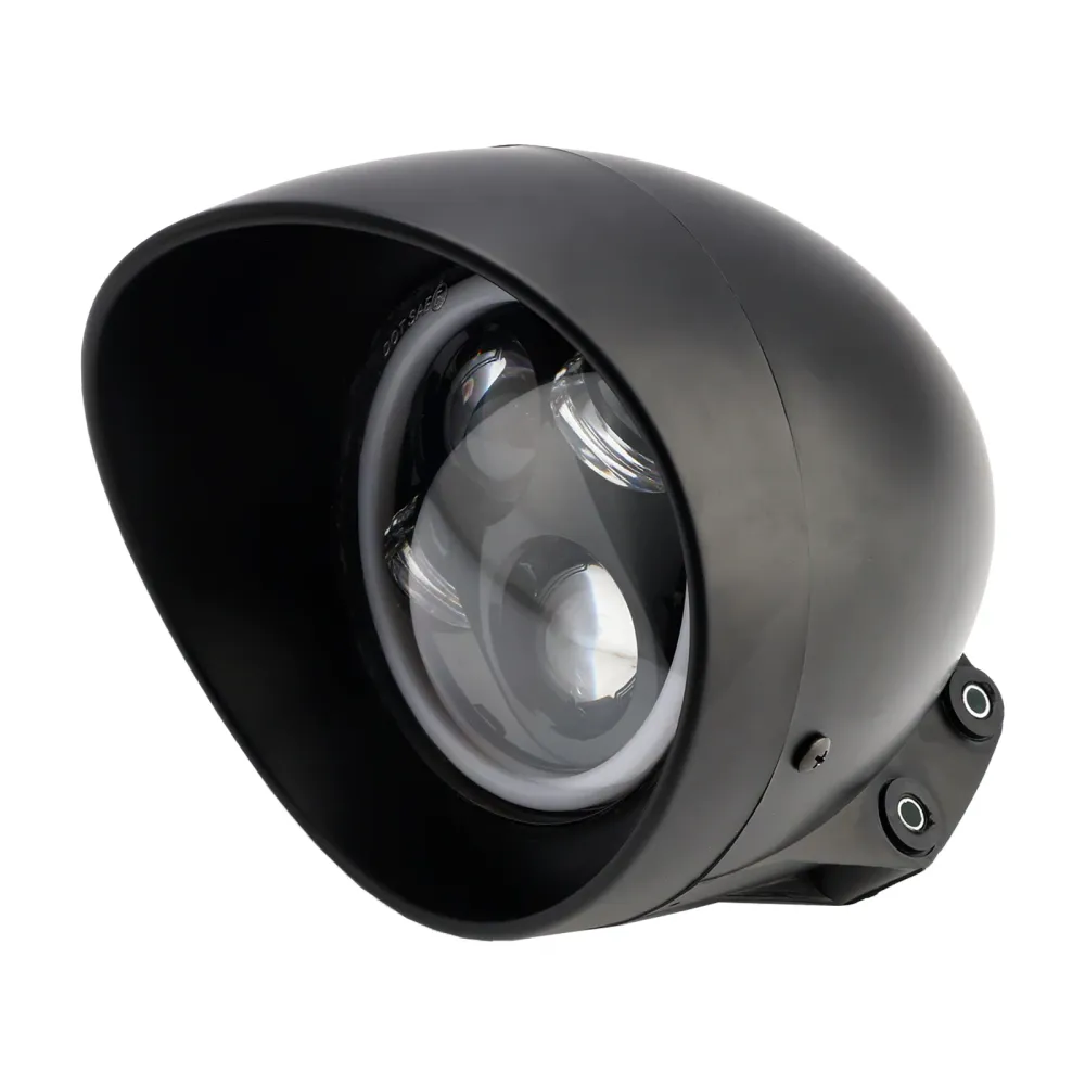 5.75" Frontlykt Spotlight Universal 4-pærer Passer til Motorsykkel Krom
