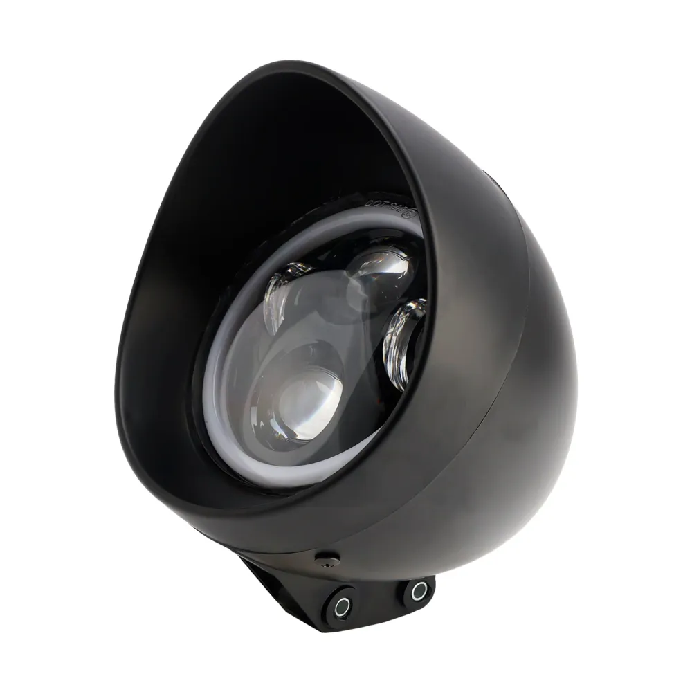 5.75" Frontlykt Spotlight Universal 4-pærer Passer til Motorsykkel Krom