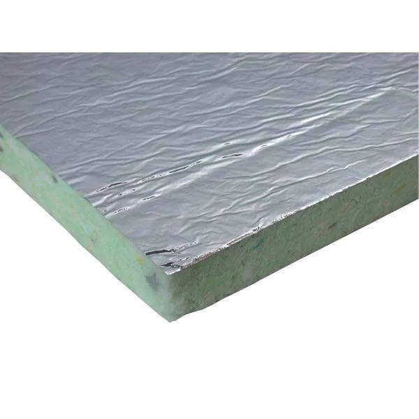 Brannhemmende, Isoflock Polytec plate, folie/cl 4x50x100, 100 kg/m³, Lyddemping 16 dB