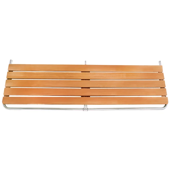 Badeplattform L-250cm D-60cm Ø32mm AISI 316 Teak, inkl. universalbeslag