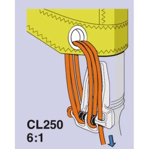 Clamcleat, CL250 Gap closer Aluminium 3-5mm (1 stk)