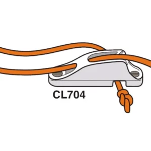 Clamcleat, CL704 MK1 Racing Cleat Aluminium 3-6mm, 1 stk.
