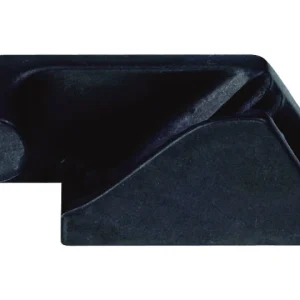 Clamcleat, Cleat CL218 MK2/ med sideinngang, 3-6 mm, BB, (1 stk), anodisert aluminium, svart