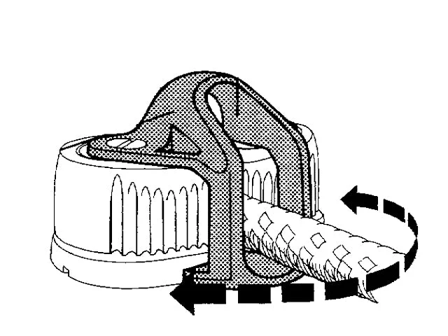 Ronstan, Rf5415 Medium Cleat, svart (1 stk)