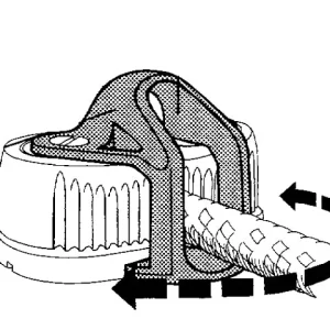 Ronstan, Rf5415 Medium Cleat, svart (1 stk)