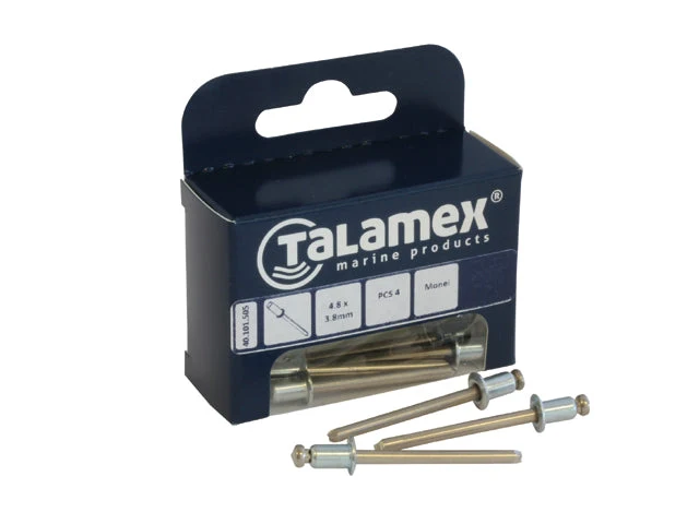 Talamex, Monel Nitter med Rustfri Stålstift, 40.101.510 – Størrelse: 4,8X3,8 MM