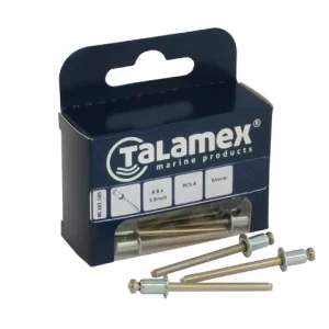 Talamex, Monel Nitter med Rustfri Stålstift, 40.101.510 – Størrelse: 3,2X3,1 MM, 6 Stk