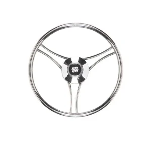 Ultraflex, V21 ratt rustfritt stål Ø 350 mm (13,8"), inkl. nav og deksel