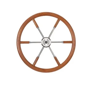 Ultraflex, V84-ratt i teak og rustfritt stål, 5 eiker 500 mm, 3/4" kjegle (1 stk)